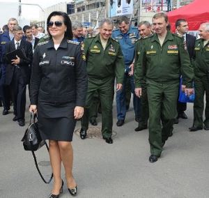 Shevtsova Sporting the "Office Suit" with Four General's Stars