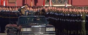 Defense Minister Shoygu Reviews Troops Before 9 May Parade