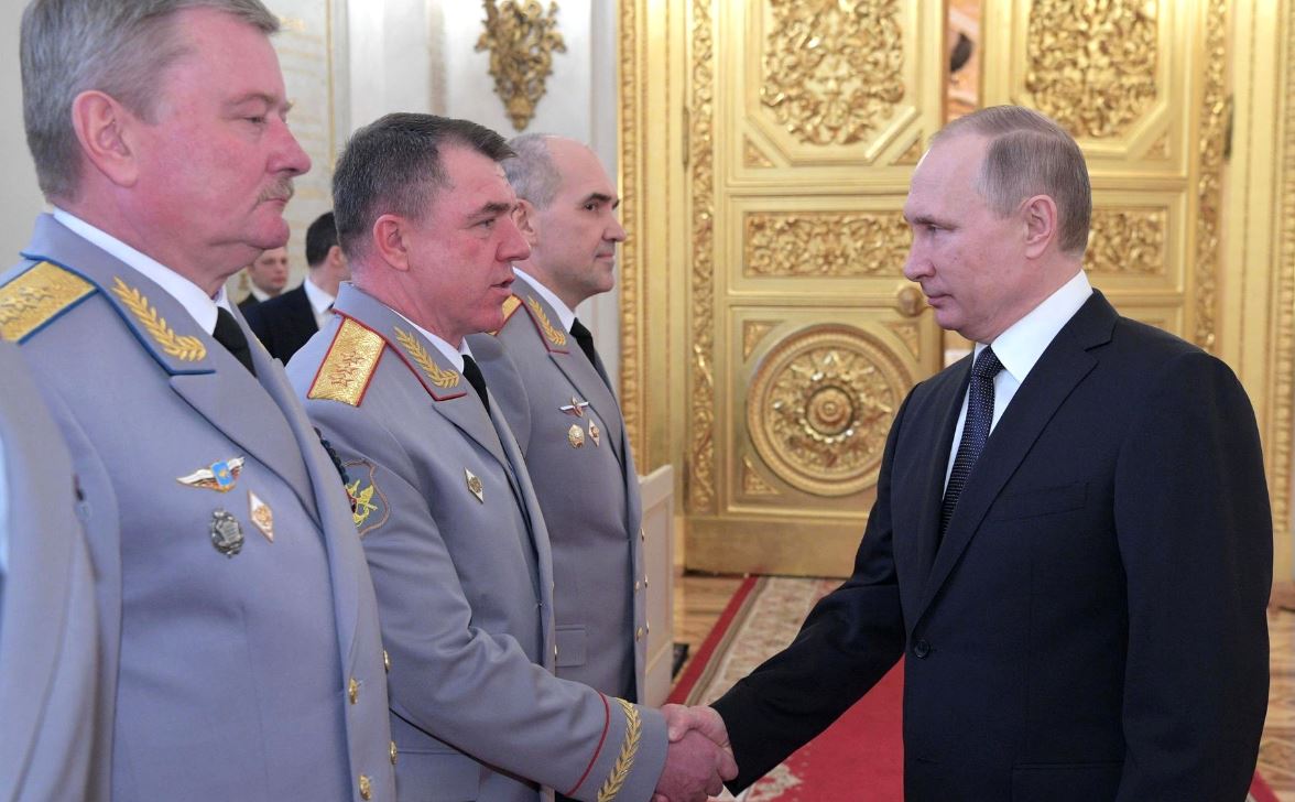 Putin starts with the MOD three-stars (photo Kremlin.ru)