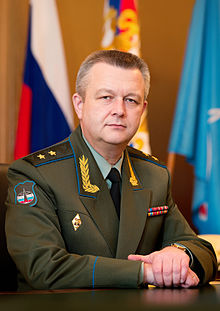 Colonel-General Aleksandr Golovko wearing his old two-star rank