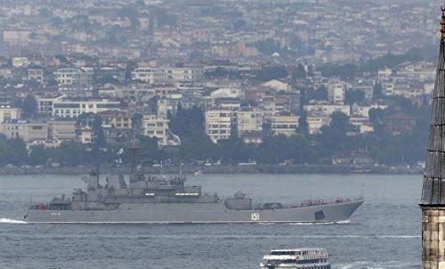 Russian BDK-151 Azov in the Straits