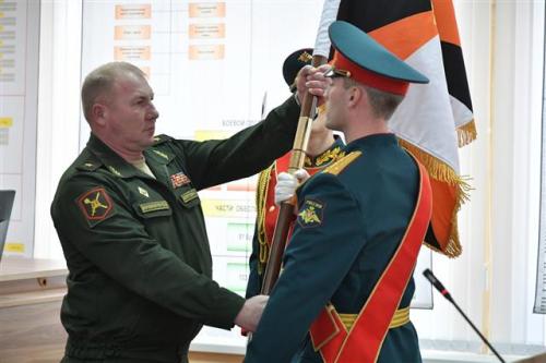general-major andrey kolotovkin receives the 2nd caa standard