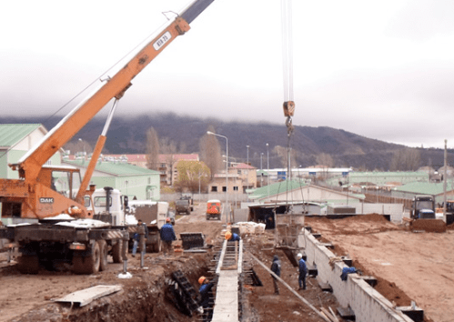 Construction of new facilities at Kamenka in 2016