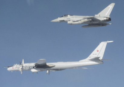 RAF Typhoon intercepts Bear F