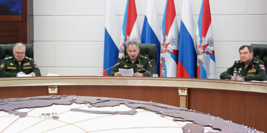 Shoygu addresses the Collegium