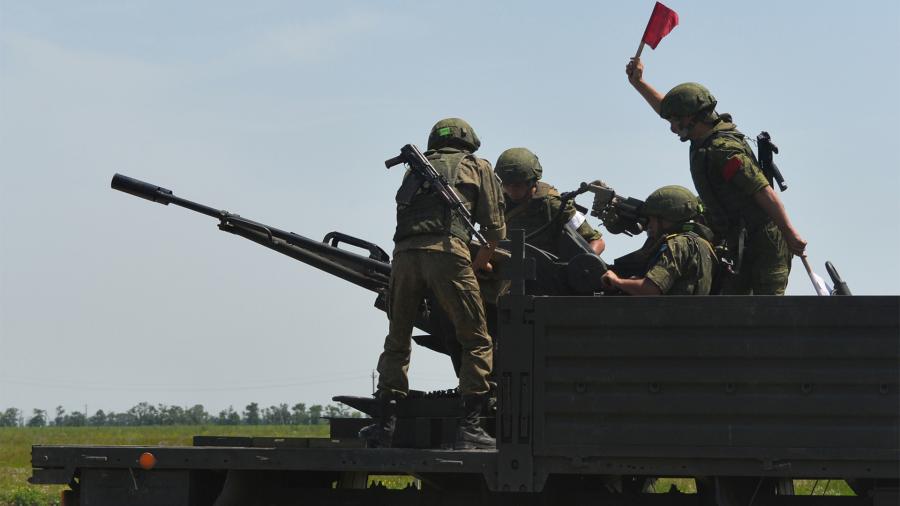 ZU-23-2 mounted on truck bed