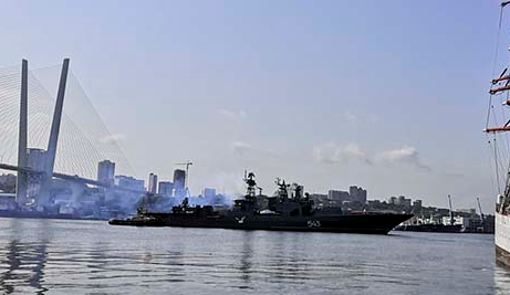 Marshal Shaposhnikov enroute to factory trials