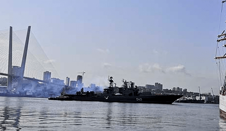 Marshal Shaposhnikov enroute to factory trials